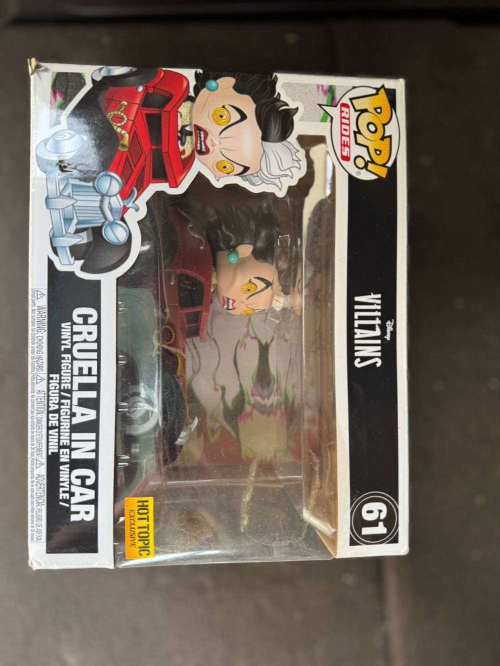 Funko Pop! Cruella in Red Car - Black, Red, White